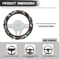 thumbnail image 6 of Uorisanigo Aztec Print 15 Inch Car Wheel Cover for Women Cow Print Car Steering Wheel Protector for Most Vehicle Breathable Fluffy Steering Wheel Cover for Winter Car Accessories Gift for Mom, 6 of 8