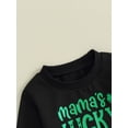 thumbnail image 5 of Suealasg Toddler Boys Ireland Festival Outfits Clothes 3M 6M 1T 2T 3T Kids Boys Long Sleeve Shamrock Print Sweatshirt Long Pants Sets Baby Boys 2Pcs Spring Fall Clothes, 5 of 9