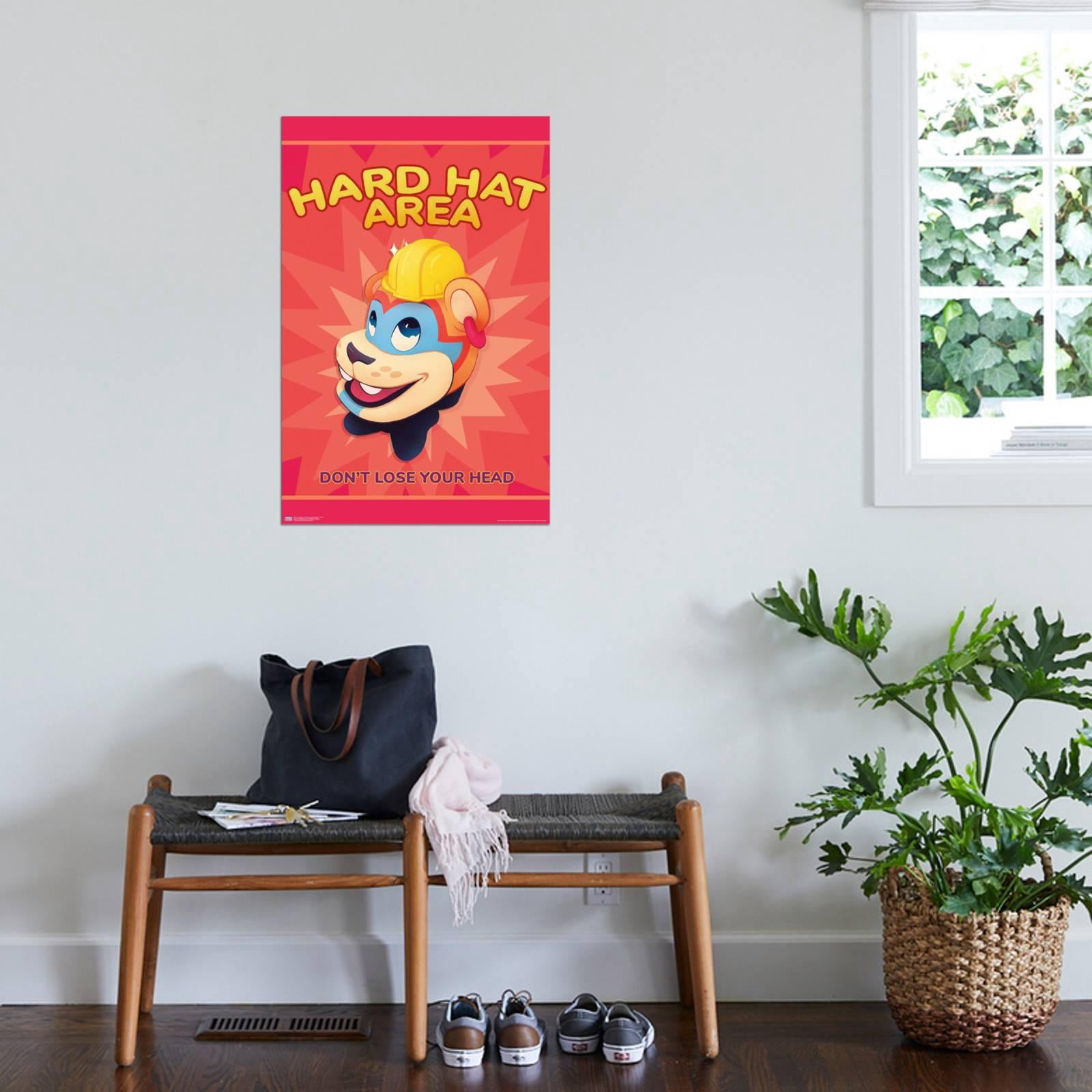 Five Nights at Freddy's: Security Breach - Hard Hat Canvas Wall Poster, 22.375" x 34"