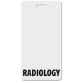 thumbnail image 1 of RADIOLOGY Heavy Duty Vertical White (5 pack) - Spill & Tear Proof Cards - 2 Sided USA Printed Quick Role Identifier ID Tag Backer by BadgeZoo, 1 of 2