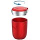 thumbnail image 3 of ZHAOCHENG Cenicero para coche con tapa, cenicero universal resistente al viento para portavasos, contenedor de basura portátil, cenicero de plástico de acero inoxidable con LED, rojo, 3 of 5