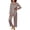 Black Pink Stripe, variant on Womens Silk Satin Pajama Sets 2 Piece Sleepwear Pjs Set Long Sleeve Button Down Top and Pants Stripe Loungewear