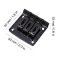 thumbnail image 3 of Durable 3-string Fixed Guitar Bridge Replacement Parts for Cigarbox Electric Guitars(Black), 3 of 9