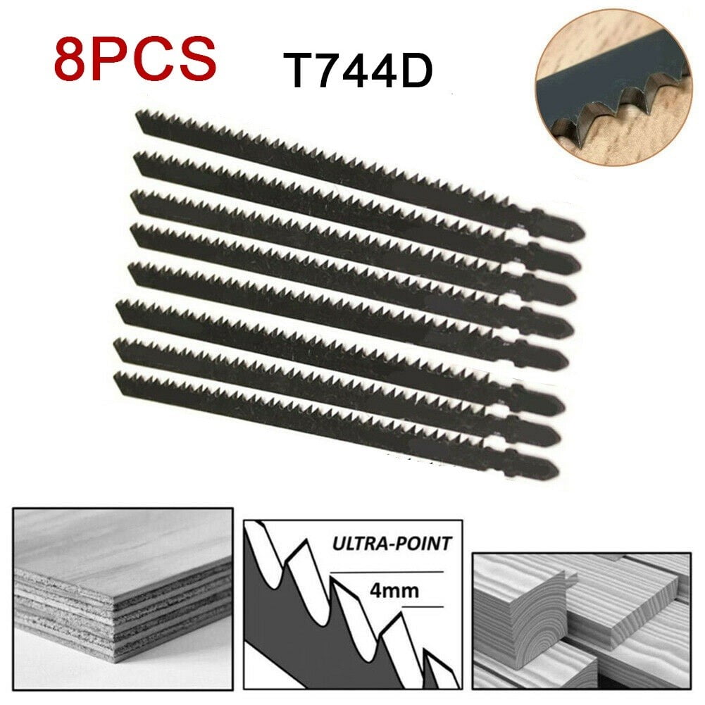 6Pcs T744D 180mm Ultra-long Jigsaw Saw Blades Fast Cutting Set Wood Plastic: 6Pcs T744D 180mm Ultra-long Jigsaw Saw Blades Fast Cutting Set Wood Plastic: