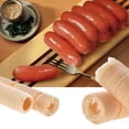 thumbnail image 5 of Edible Collagen Casing, Natural Clear Edible Roast Sausage Hot Dog Collagen Casing, for Homemade Sausage Ham, 17MM×20CM/ 1pcs, 5 of 9