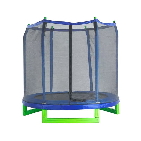 Trampolín Infantil VANLIG Hexagonal 7 Ft Azul con Verde