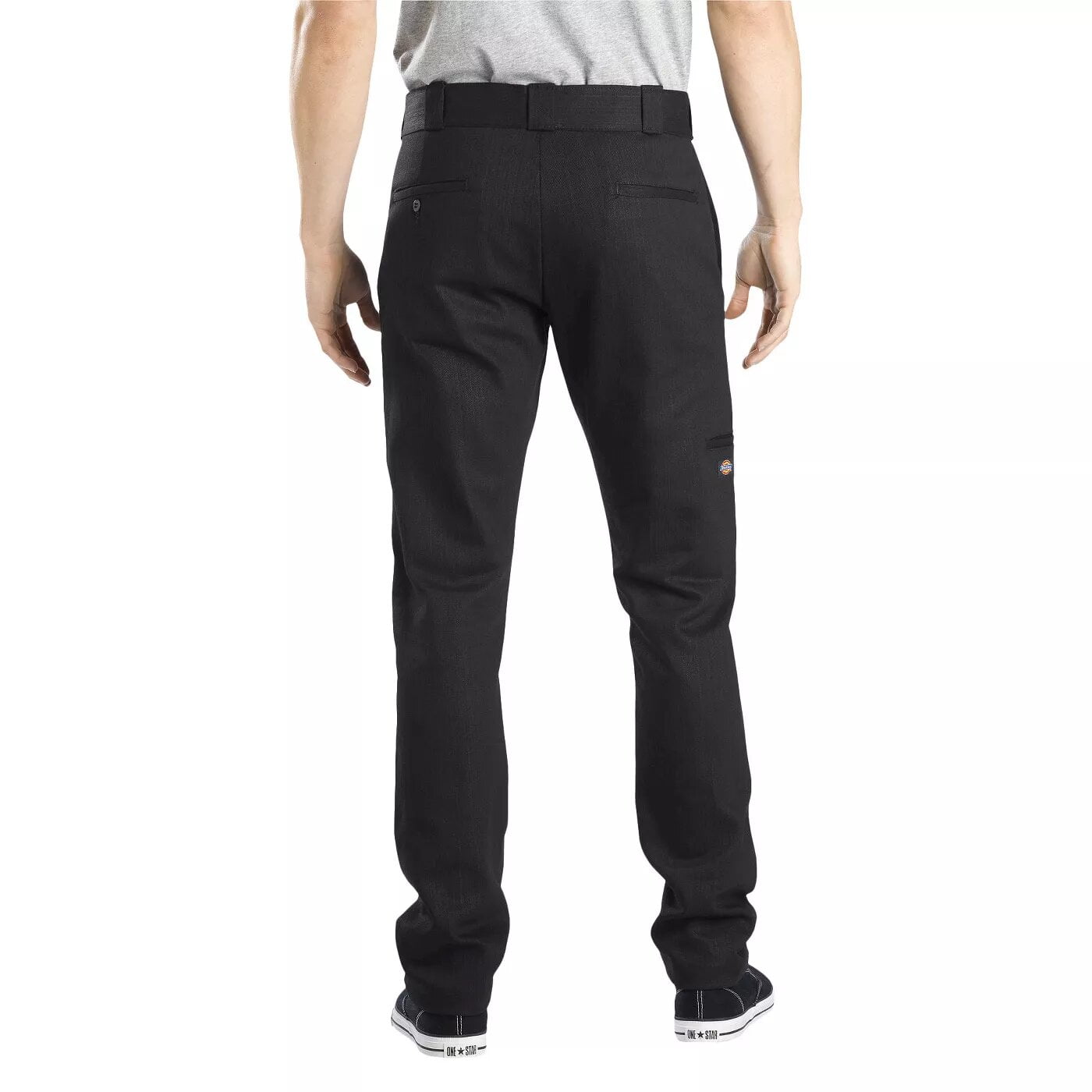 skinny straight fit double knee work pant