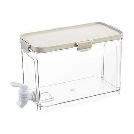 

IPEWLEX 3.9L Large Capacity Plastic Beverage Dispenser with Tap - Ideal for Iced Lemonade Fruit Tea and Milk Bucket