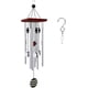 thumbnail image 1 of Carillones de viento de Metal, carillones de viento de madera de 21 pulgadas, adecuados para jardín, patio, decoración interior y exterior del hogar, 1 of 5