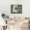 thumbnail image 5 of Kdxio Cute Dinosaur Pattern Canvas Wall Art for Living Room Wall Decor for Bedroom Bathroom Modern Framed Canvas Art Prints Ready to Hang,Horizontal, 5 of 6