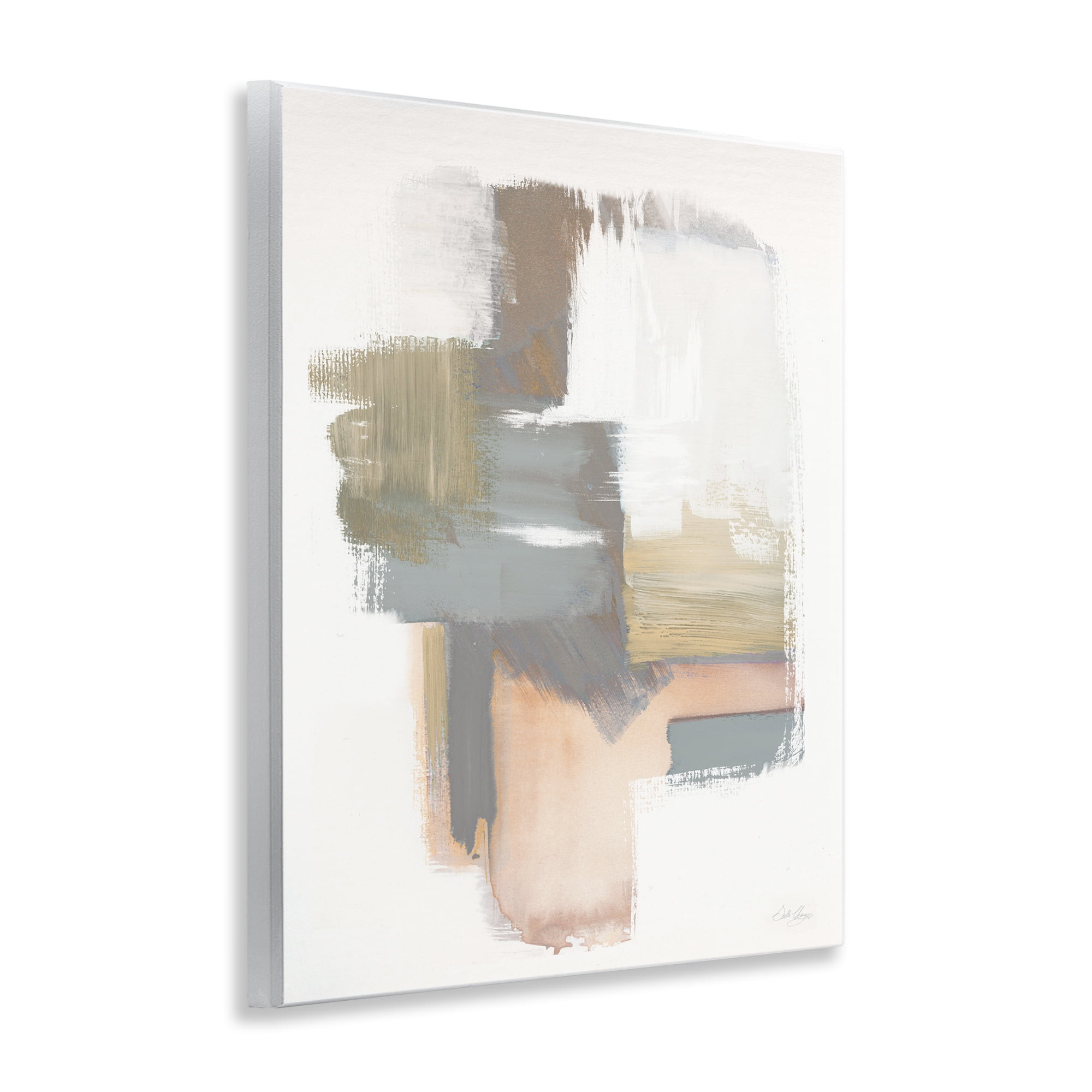 Stupell Industries Distorted Paint Strokes Abstract Painting Unframed Art Print Wall Art, 11 x 14