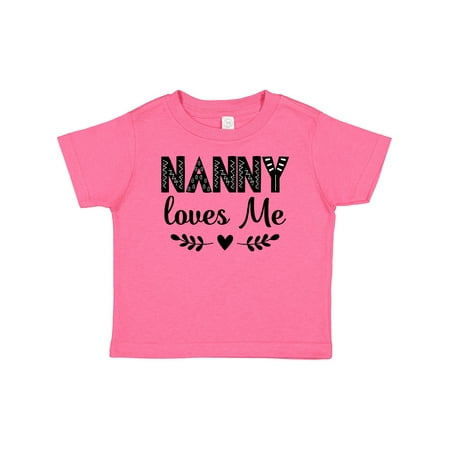 

Inktastic My Nanny Loves Me Grandchild Gift Baby Boy or Baby Girl T-Shirt