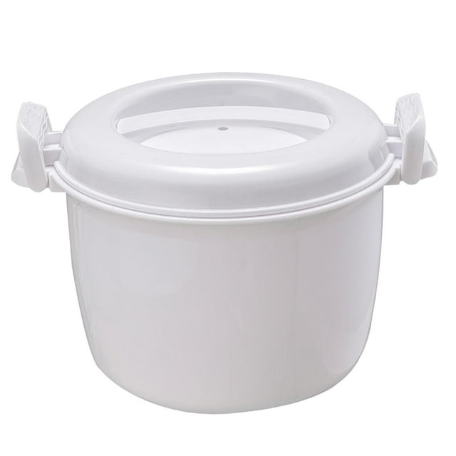 simhoa Boîte Bento Multifonctionnelle Étanche 2.6L avec Poignée Conteneur Alimentaire Portable Blanc