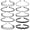 Black - Metal - 10pcs, variant on 6 Pack Metal Headbands – Non-Slip Wavy Hair Bands for Men & Women – Adjustable Elastic Sports Headband for Gym, Running, Face Wash & Daily Skincare – Sleek Black Hair Hoop Accessories