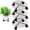 black, variant on Plants Roller Stand - Heavy Duty Round Plants Caddy with 4 Locking Wheels - 330lb Capacity Mobile Base for Large Flower Pots & Appliances - Indoor/Outdoor Use