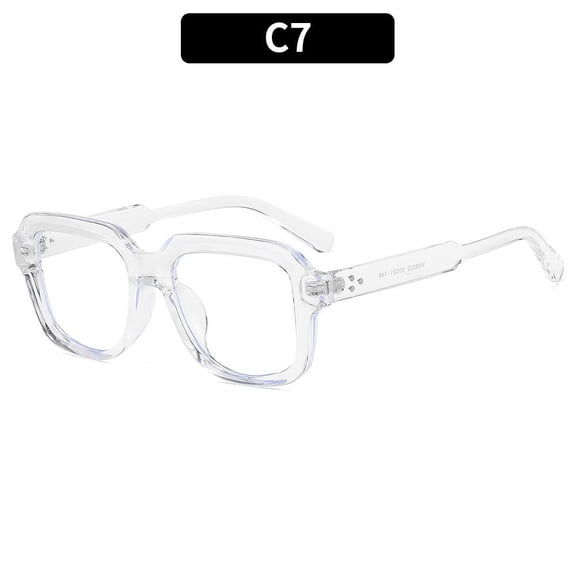 Fashionable New Minimalist Square Flat-Top Glasses Blue Light Blocking Eyewear Casual Eyeglass Frames Sunglasses for Women