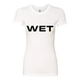 thumbnail image 2 of Wild Bobby Iconic Famous Ye WET Graphic Women Slim Fit Junior Tee, 2 of 6