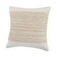 thumbnail image 6 of Ox Bay Maisy Natural/White Color Block Cotton Blend Adult Decorative Throw Pillow, 6 of 8