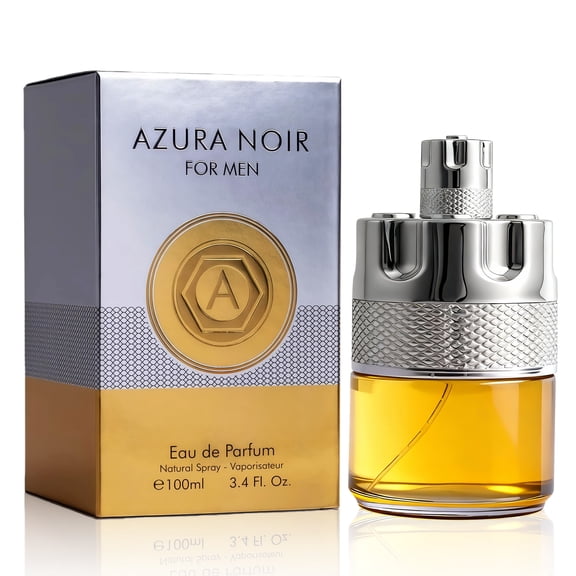 Azura Noir Los Mejores Perfumes para Hombres Office Perfume for Men, Cologne and Fragrance For Men, Fresh, Romantic, Fruity Scent, 3.4 fl oz