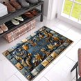 thumbnail image 4 of Modern 3D Floral Print Doormat Set High Absorbency Bath Rug Entryway Carpet Stylish Indoor Floor Mat for Bathrooms and Front Doors, 4 of 4
