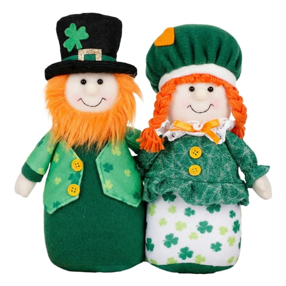 Saint Patrick's Day Plush Dolls, Soft Blessings Doll Shamrock Wishes, St Patrick's Day Decor Plush Leprechaun Stuffed Toy, St Patrick's Day Table Centerpiece Irish Gifts