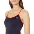 thumbnail image 2 of Tyr Hexa Durafast Elite Trinityfit Female (Navy/Orange, 30), 2 of 3