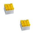 thumbnail image 3 of Moyic Caja de rosas preservadas Flor eterna Material inmortal Colorido para aniversario de bodas Adornos de acción de gracias Blanco Blanco amarillo 9 cabezas 2Conjunto, 3 of 6