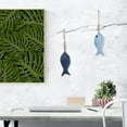 thumbnail image 6 of SEWCHICS Wall Art Fish Decor Dark Blue Wooden 1Pcs 17.68x3.93in, 6 of 8