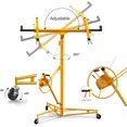 thumbnail image 3 of Bingirl Treuil à Cloison Sèche Robuste de 16 Pi avec Capacité de 150 Lb, Roues à Verrouillage de Bras à 360° (Jaune), 3 of 7