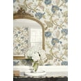 thumbnail image 6 of Seabrook Designs  Lana Jacobean Prepasted Wallpaper 20.5 in W x 33 ft. L - Parchment, 6 of 11