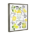 thumbnail image 4 of Stupell Industries Make Lemonade Kitchen Phrase Food & Beverage Painting Gray Floater Framed Canvas Art Print Wall Art, 17 x 21, 4 of 10