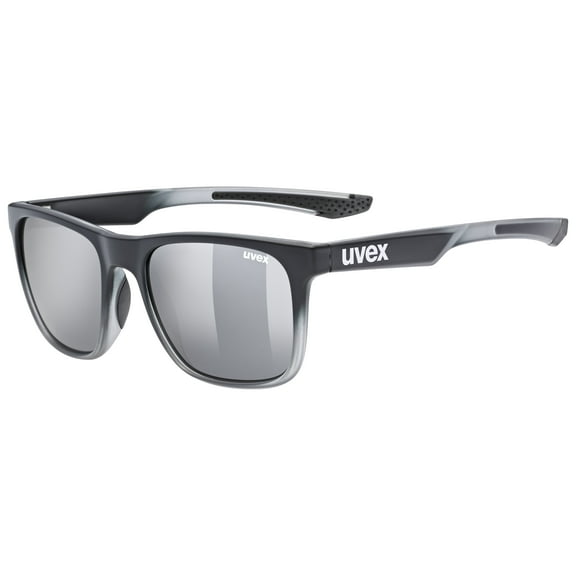 Uvex LGL 42 Sunglasses - Black Transparent/Silver - 100% UV Protection