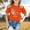 Orange, variant on HUITKMM Girls Tops Girls Summer Short Sleeve T Shirt Hanukkah Print Casual Loose Fit Round Neck Tee Top for Kids