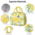 thumbnail image 3 of Fresh Lemon Lover Lunch Tote – Vintage Floral Design Insulated and Portable Cooler Bag for Daily Use, 3 of 6