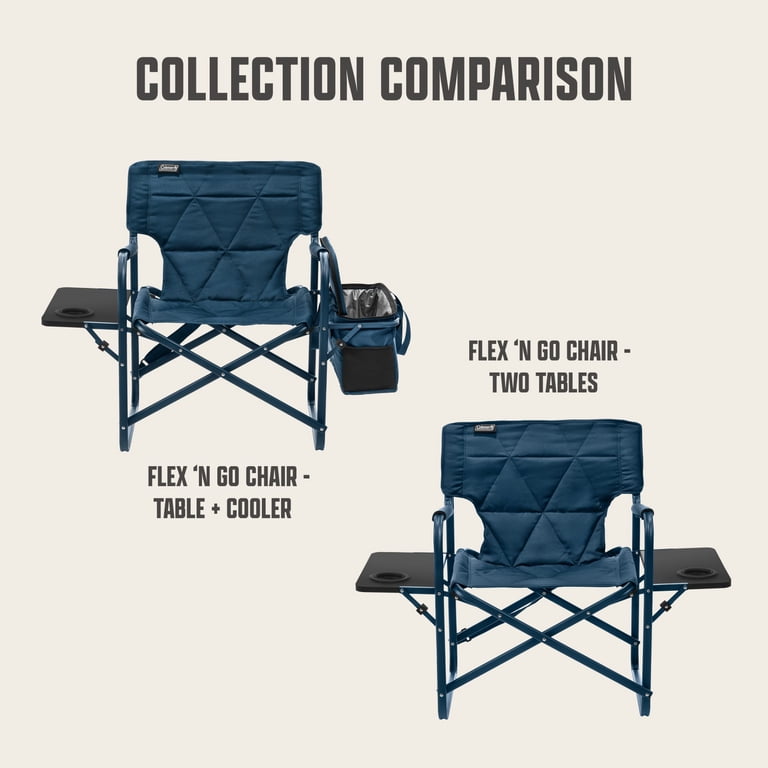 テーブル・チェア・ハンモック Coleman Outdoor Chair Flex 'N Go Outdoor Folding Chair for Camping with Table & Cooler