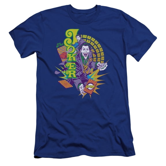 DC Comics Raw Deal Premium Canvas Adult Slim Fit 30/1 T-Shirt Royal Blue