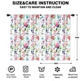 thumbnail image 2 of Blackout Kids Curtains,Pioneer Flower Floral Print Pattern Childrens Insulated Curtains Set Of 2,Bedroom Essentials,Toddler Room Decor 42"x63", 2 of 5