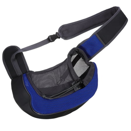 WHAMVOX Pet Carriers Pet Carrying Shoulder Bag Polyester Cross-Body Bag Pet Single Shoulder Bag Size S Dark Blue