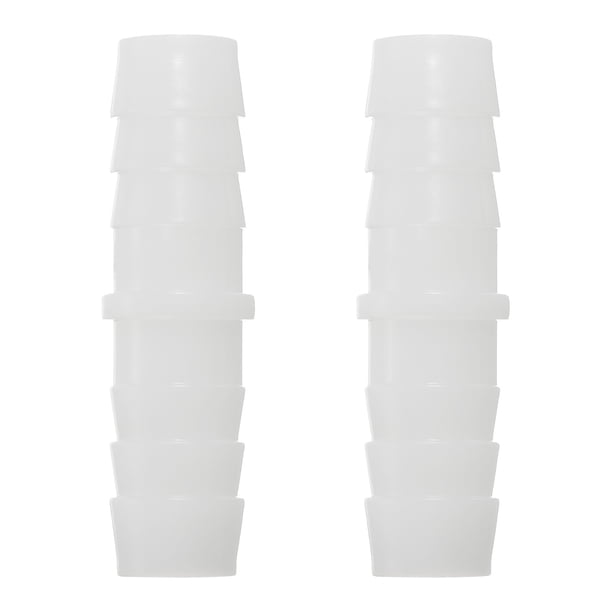 Conectores de manguera de plástico Uxcell, adaptador de conector de tubería 2