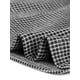 thumbnail image 5 of Blusa informal elegante de manga larga con cuello de gargantilla y estampado de pata de gallo para mujer Blanco M, 5 of 6