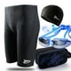 thumbnail image 3 of Bañador de hombre de cinco puntos, de secado rápido, impermeable, bañador de hombre de talla grande de piel de tiburón, gorro de baño para hombre, gafas de natación, conjunto de equipo, 3 of 5