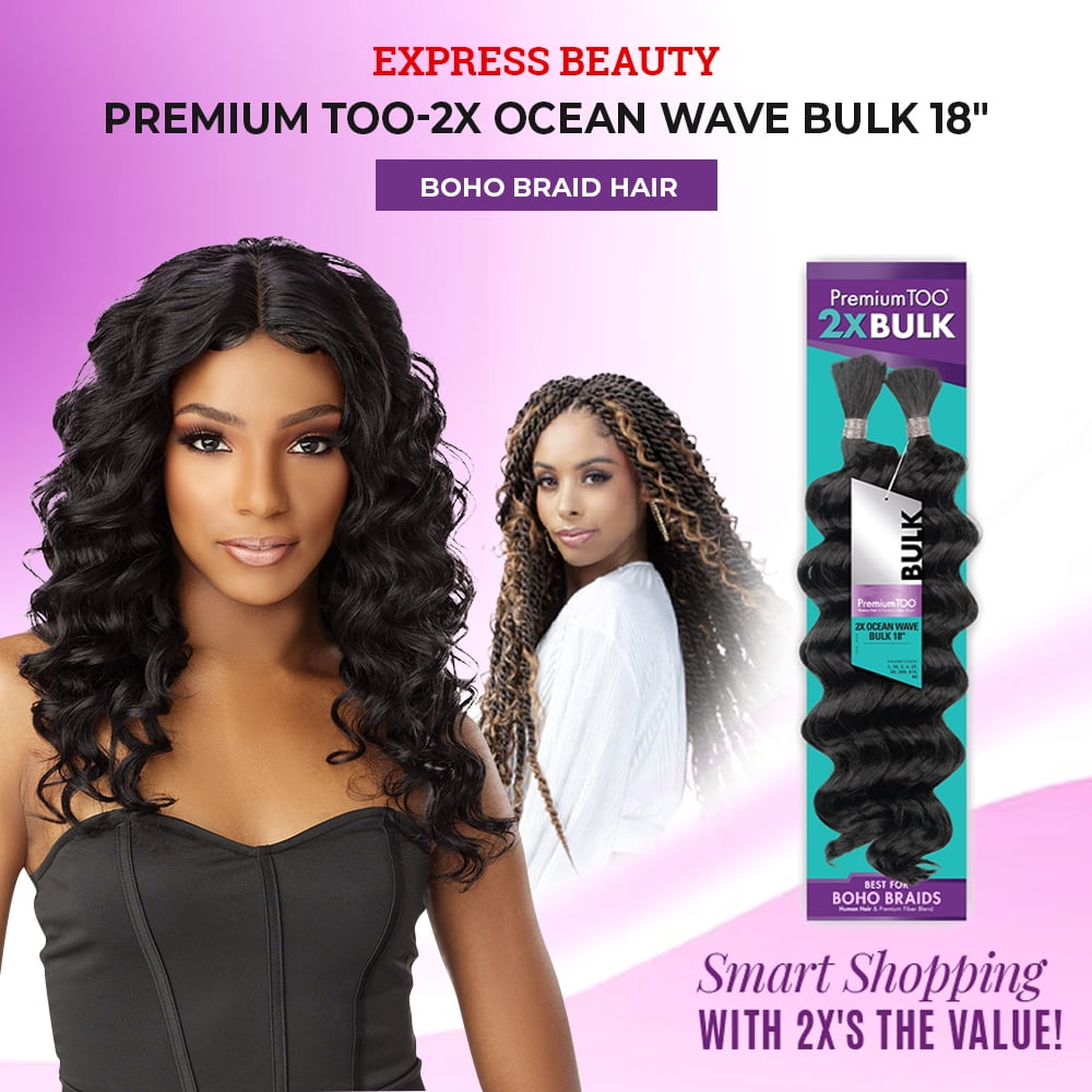 Express Beauty Premium Too 2X Ocean Wave Bulk Boho Braids  display picture 3
