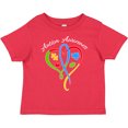 thumbnail image 3 of Inktastic Autism Awareness Heart Ribbon and Puzzle Pieces Boys or Girls Toddler T-Shirt, 3 of 5