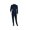 Dark Blue, variant on Men Apollo King Banded Collarless suit Mandarin 5 Hidden Button Panel AG52 Navy