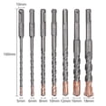 thumbnail image 3 of Juego de brocas para martillo Sds Plus de 7 piezas (4 flautas), 3 of 5