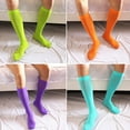 thumbnail image 7 of Unisex Knee High Socks, Nylon Non-Slip Invisible Seamless Tube Socks, Candy Color, 7 of 7