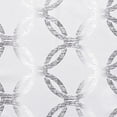 thumbnail image 2 of Exclusive Home Modo Metallic Geometric Grommet Top Curtain Panel Pair, 54"x63", Winter White, 2 of 7