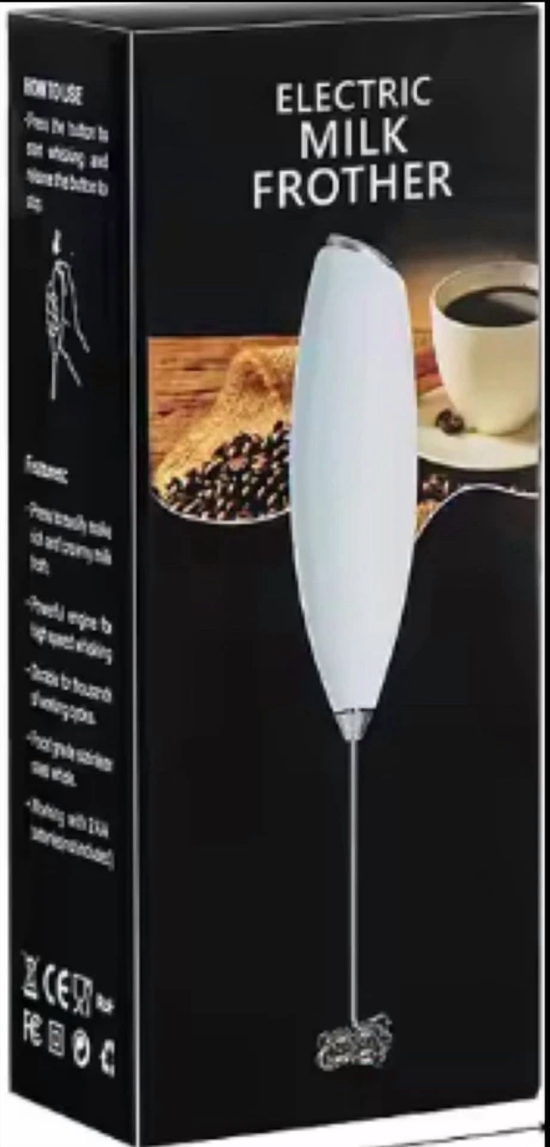 Battery Rechargeable Handheld Milk Frother For Coffee, Lattes, Mocha, Matcha