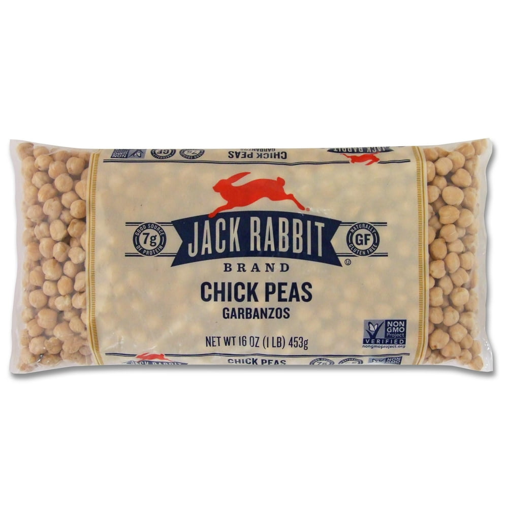 Jack Rabbit Chick Peas, 16 oz