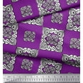thumbnail image 2 of Soimoi Cotton Voile Fabric Floral Block Decor Fabric Printed Yard 42 Inch Wide, 2 of 3